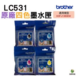 Brother LC531 原廠墨水匣 四色1組 適用J1360DW